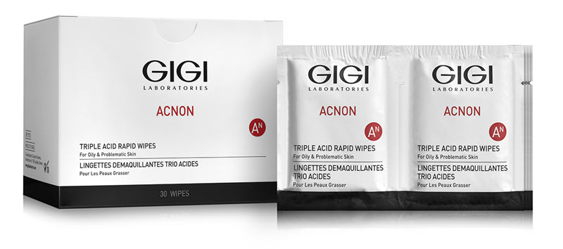 Gigi Acnon - Triple Acid Rapid Wipes 30 pcs