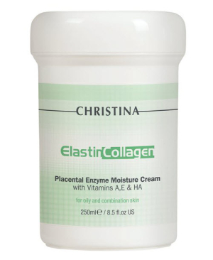 Christina Elastin Collagen - Placental Enzyme Moisture Cream 250ml / 8.5oz